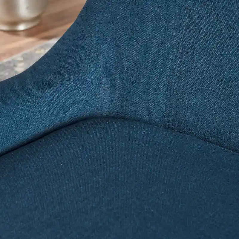 Fauteuil d'appoint à dossier haut et ailes 27" bleu marine | Fauteuil de salon rembourré