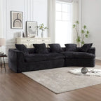 Canapé Boucle Surdimensionné 3 Places pour Salon
