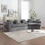 Canapé Boucle Surdimensionné 3 Places pour Salon