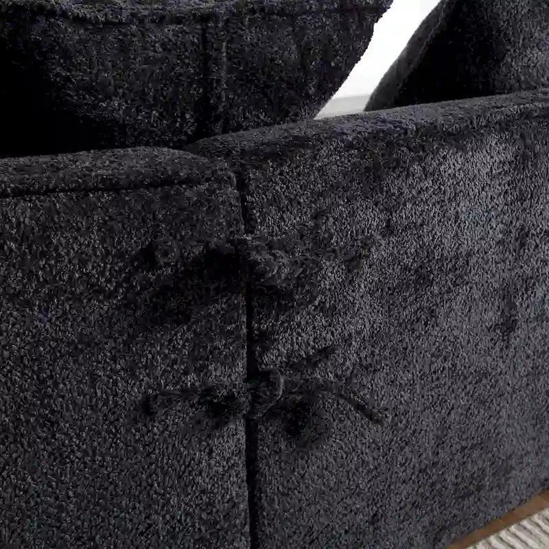 Canapé Boucle Surdimensionné 3 Places pour Salon