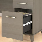 Bureau d'angle en L de 183 cm avec étagère de rangement | Poste de travail pour bureau à domicile