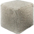 Pouf ottoman de style cottage | Repose-pieds rond rembourré | Accent de salon