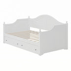 Lit de repos en bois double avec tiroirs