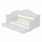 Lit de repos en bois double avec tiroirs