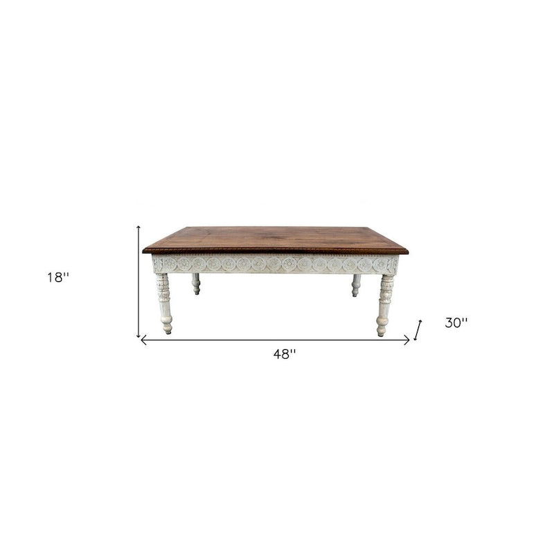Ensemble de salle à manger 7 pièces en bois massif | Table et 6 chaises | Finition naturelle