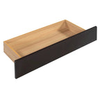 Lit plateforme Queen Wood avec 2 tiroirs de rangement et lit gigogne double XL