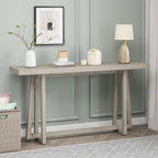 Élégante table console 60, table d'entrée rectangulaire d'extérieur avec construction robuste pour le couloir