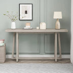 Élégante table console 60, table d'entrée rectangulaire d'extérieur avec construction robuste pour le couloir