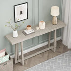 Élégante table console 60, table d'entrée rectangulaire d'extérieur avec construction robuste pour le couloir