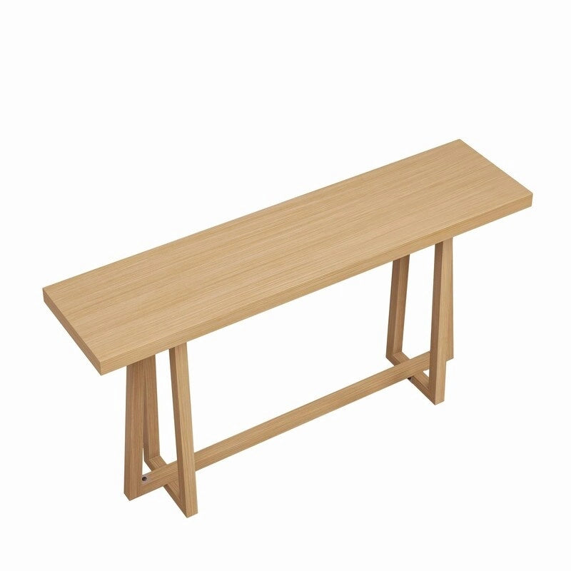 Élégante table console 60, table d'entrée rectangulaire d'extérieur avec construction robuste pour le couloir