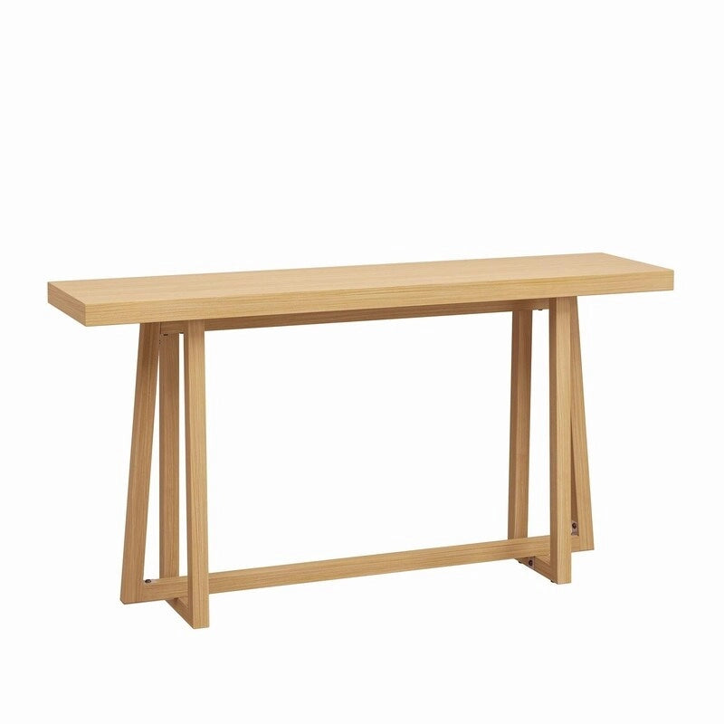 Élégante table console 60, table d'entrée rectangulaire d'extérieur avec construction robuste pour le couloir
