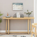 Élégante table console 60, table d'entrée rectangulaire d'extérieur avec construction robuste pour le couloir