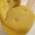 Fauteuil d'appoint pivotant en flanelle | Rotation à 360° | Salon moderne