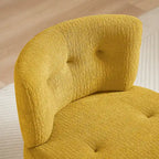 Fauteuil d'appoint pivotant en flanelle | Rotation à 360° | Salon moderne