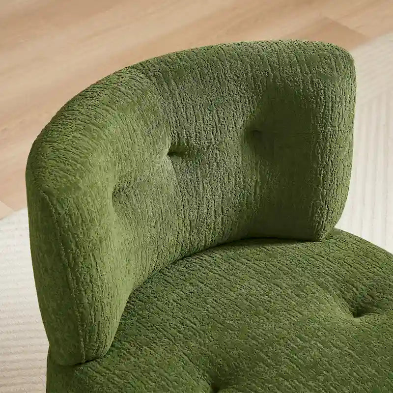 Fauteuil d'appoint pivotant en flanelle | Rotation à 360° | Salon moderne