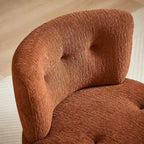 Fauteuil d'appoint pivotant en flanelle | Rotation à 360° | Salon moderne