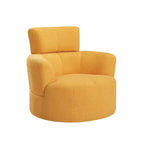 Fauteuil pivotant 360° en tissu | Fauteuil d'appoint rond pour salon