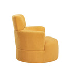 Fauteuil pivotant 360° en tissu | Fauteuil d'appoint rond pour salon