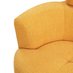 Fauteuil pivotant 360° en tissu | Fauteuil d'appoint rond pour salon