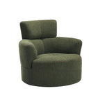 Fauteuil pivotant 360° en tissu | Fauteuil d'appoint rond pour salon
