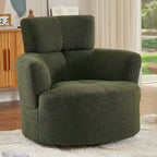 Fauteuil pivotant 360° en tissu | Fauteuil d'appoint rond pour salon