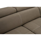 Canapé d'angle convertible de 246 cm en forme de L avec méridienne de rangement et appuie-têtes réglables