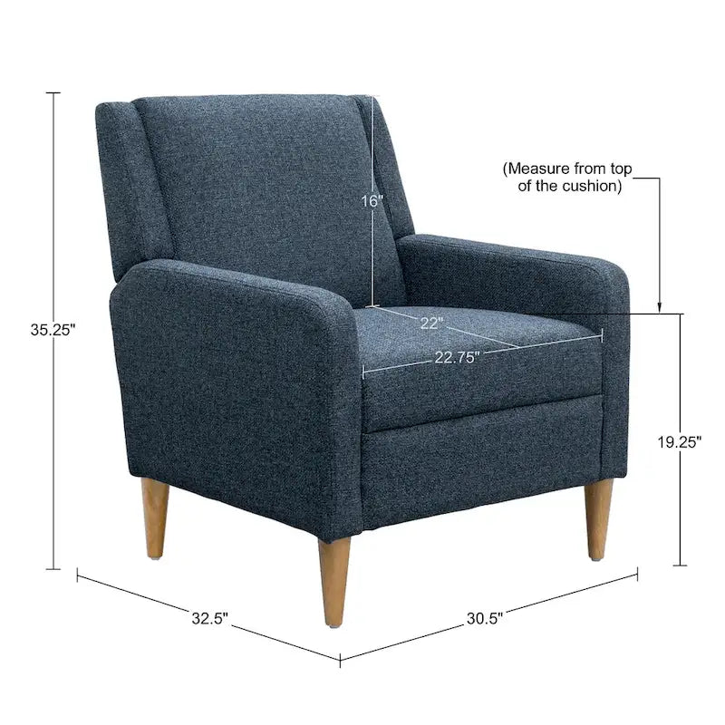 Fauteuil d'appoint rembourré | Chaise de salon confortable | Style moderne