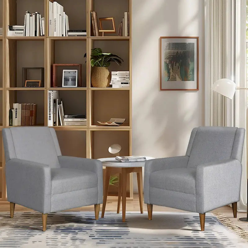 Fauteuil d'appoint rembourré | Chaise de salon confortable | Style moderne