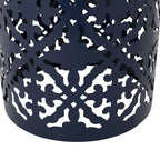 Guéridon d'appoint intérieur en dentelle ajourée avec plateau décoratif en carreaux | Table d'appoint bohème