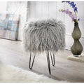 Tabouret rembourré rond | Siège d'appoint pour le salon ou la chambre