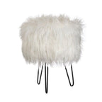 Tabouret rembourré rond | Siège d'appoint pour le salon ou la chambre