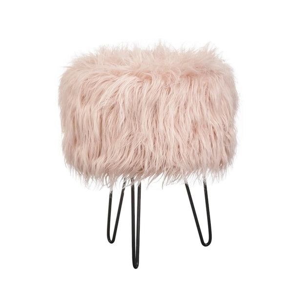 Tabouret rembourré rond | Siège d'appoint pour le salon ou la chambre