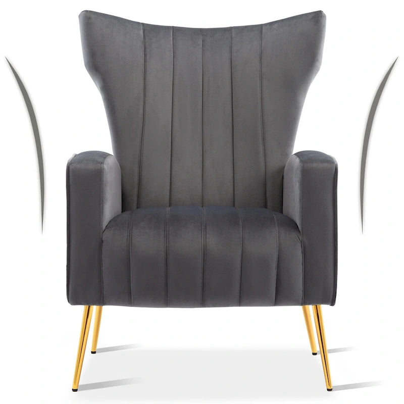 Fauteuil cabriolet | Fauteuil d'appoint rembourré pour salon