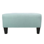 Repose-pieds carré capitonné | Bleu | Pouf d'appoint moderne