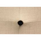 Repose-pieds carré capitonné | Bleu | Pouf d'appoint moderne