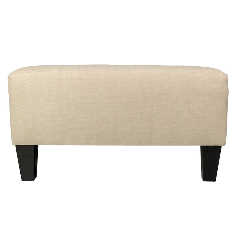 Repose-pieds carré capitonné | Bleu | Pouf d'appoint moderne
