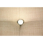 Repose-pieds carré capitonné | Bleu | Pouf d'appoint moderne