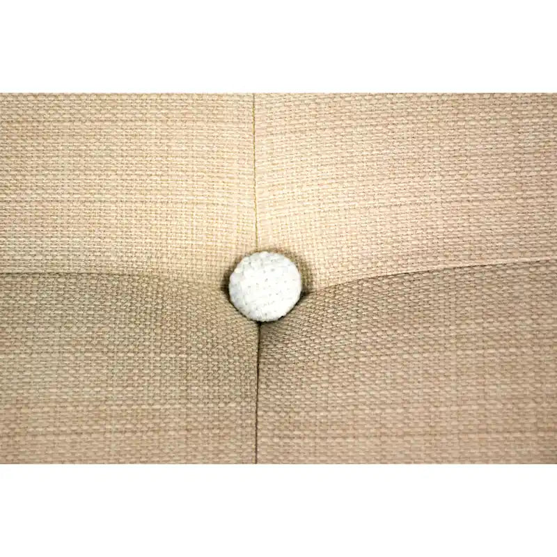 Repose-pieds carré capitonné | Bleu | Pouf d'appoint moderne