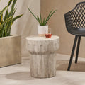 Table d'appoint d'appoint en béton léger intérieur/extérieur | Style contemporain