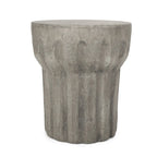 Table d'appoint d'appoint en béton léger intérieur/extérieur | Style contemporain