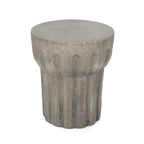 Table d'appoint d'appoint en béton léger intérieur/extérieur | Style contemporain