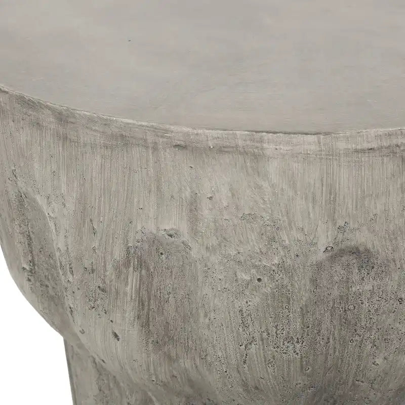 Table d'appoint d'appoint en béton léger intérieur/extérieur | Style contemporain