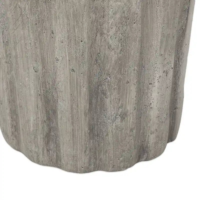 Table d'appoint d'appoint en béton léger intérieur/extérieur | Style contemporain