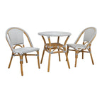 Chaise de bistrot en rotin | Intérieur et extérieur | Chaise d'appoint style café français