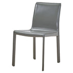 Chaise de salle à manger en cuir recyclé, lot de 2 | Chaise moderne écologique