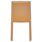Chaise de salle à manger en cuir recyclé, lot de 2 | Chaise moderne écologique