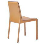 Chaise de salle à manger en cuir recyclé, lot de 2 | Chaise moderne écologique