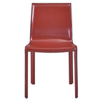 Chaise de salle à manger en cuir recyclé, lot de 2 | Chaise moderne écologique