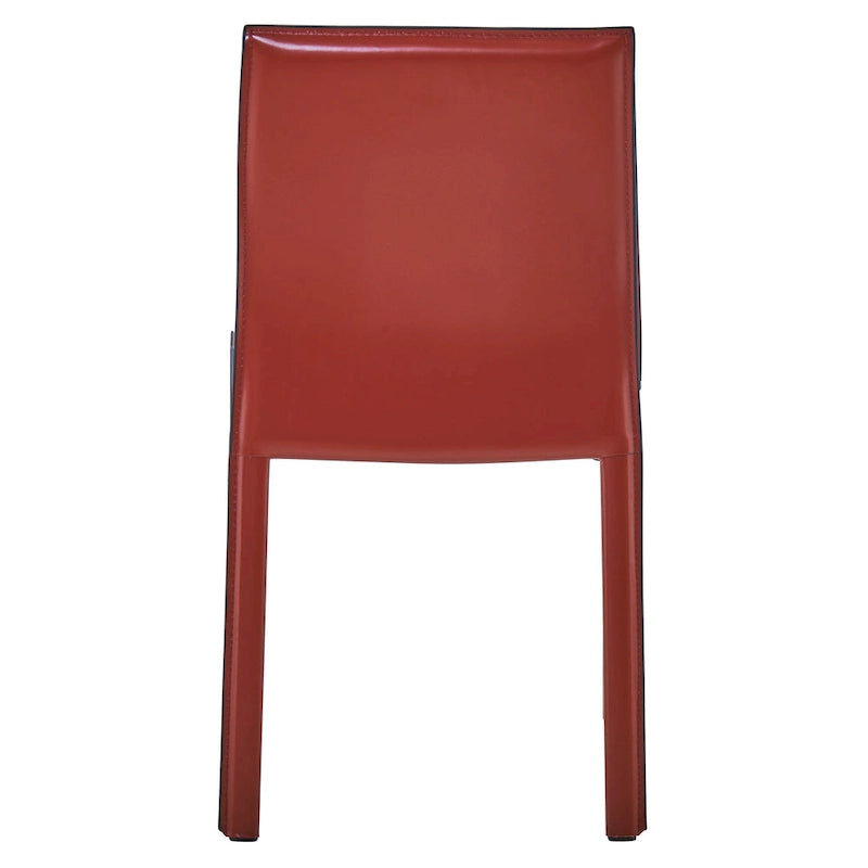 Chaise de salle à manger en cuir recyclé, lot de 2 | Chaise moderne écologique