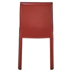 Chaise de salle à manger en cuir recyclé, lot de 2 | Chaise moderne écologique